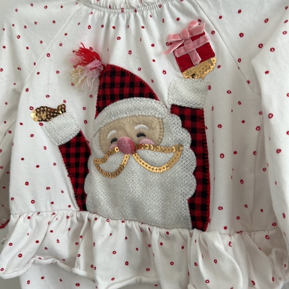 Mud Pie Santa Romper sz 9-12 months - Picture 3 of 4